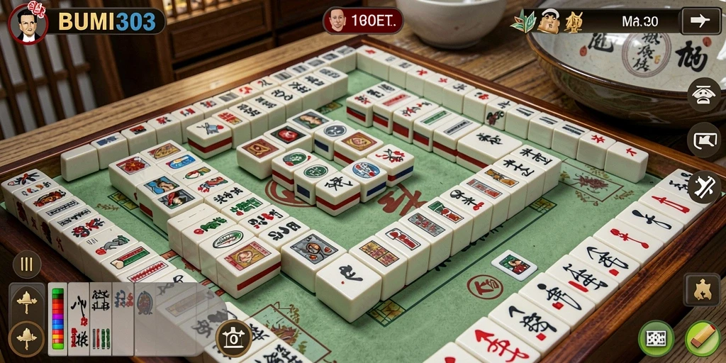 Gameplay Mahjong yang seru dan menantang di BUMI303.