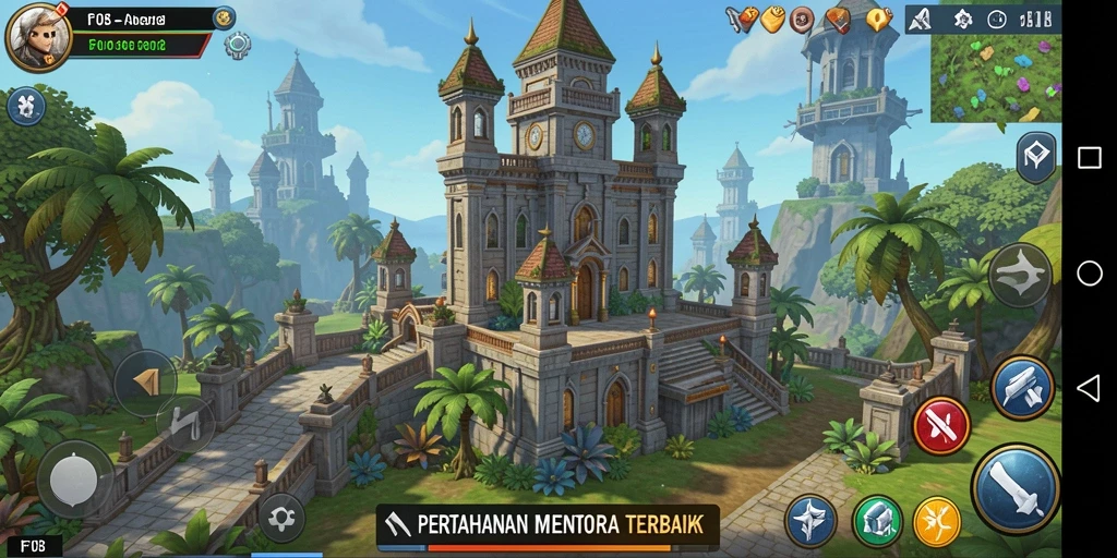 Gameplay F08 yang menegangkan dalam Tower Defense.