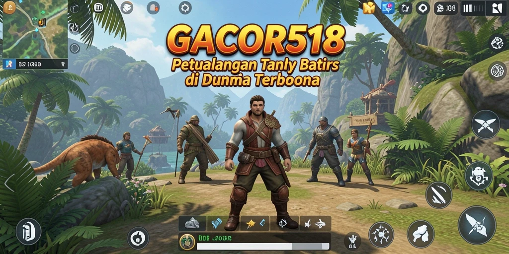 Screenshot GACOR518 menampilkan gameplay dunia terbuka yang mengesankan.