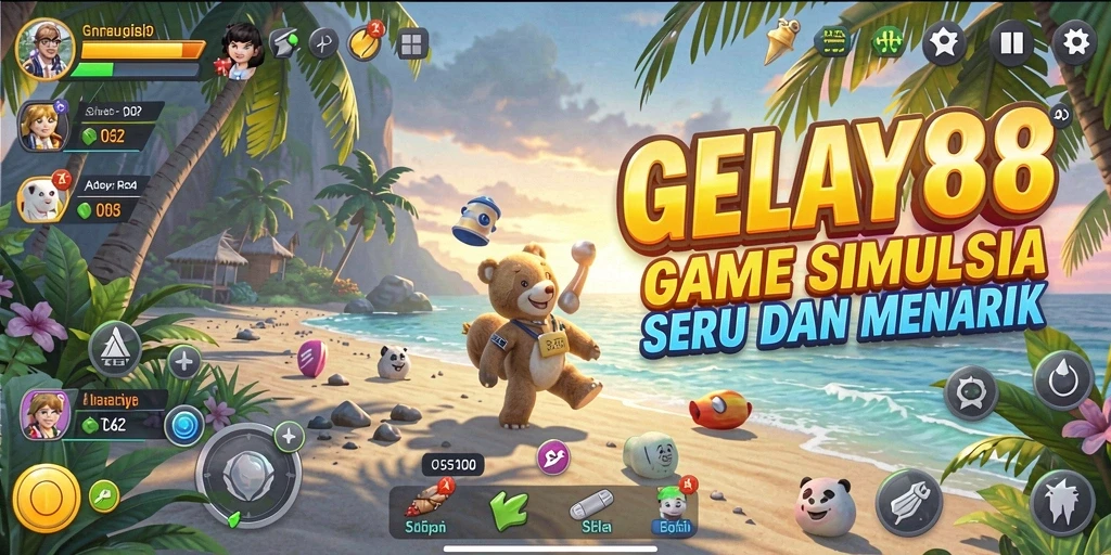 Tangkapan layar utama GELAY88 menampilkan gameplay simulasi yang menarik.
