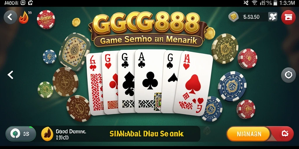 Screenshot gameplay GGG888 menampilkan keseruan bermain domino.