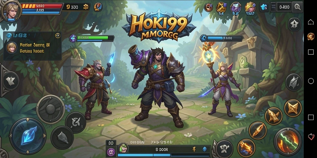 Screenshot HOKI99 menampilkan aksi seru dalam gameplay MMORPG.