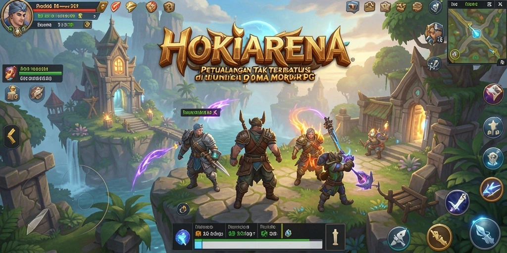 Tampilan gameplay seru di HOKIARENA dengan aksi tak terbatas.