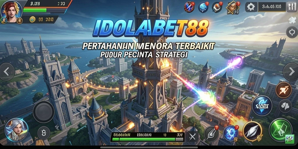 Tampilan gameplay Tower Defense yang mendebarkan dan strategis.