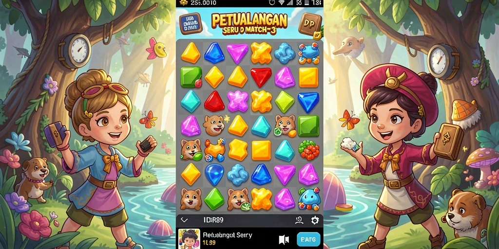 Tampilan gameplay seru di IDR89 dengan kombinasi warna yang menakjubkan.