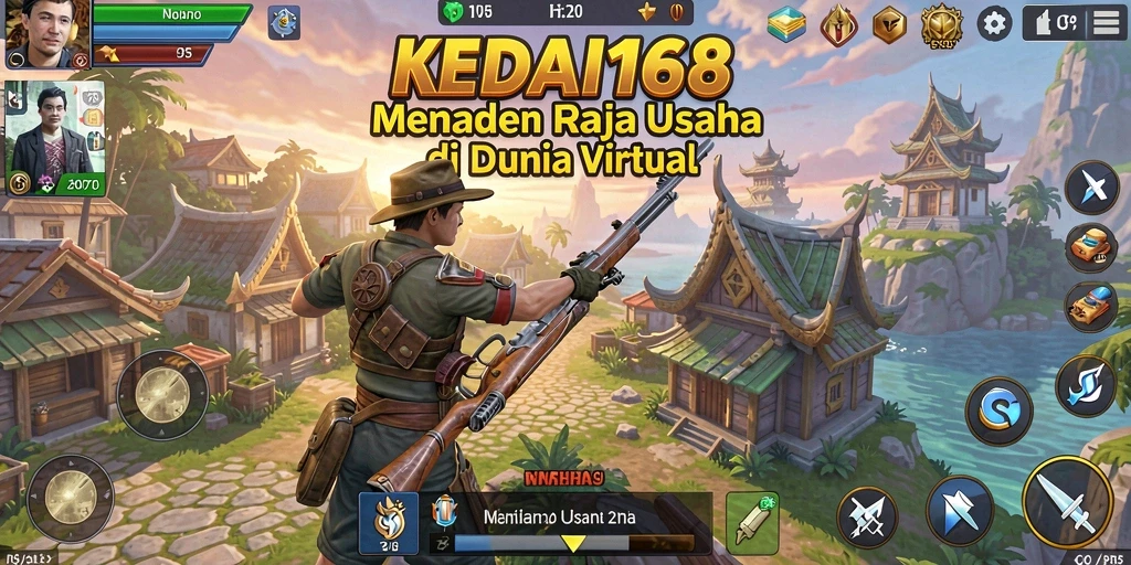 Tampilan gameplay KEDAI168 yang penuh warna dan interaktif.