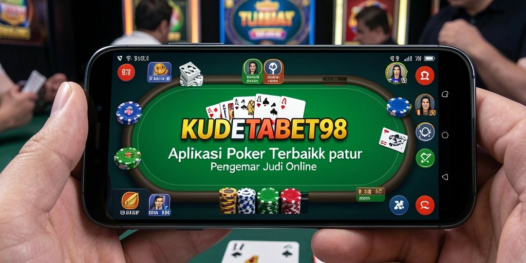 Screenshot gameplay KUDETABET98 menunjukkan aksi poker yang mendebarkan.