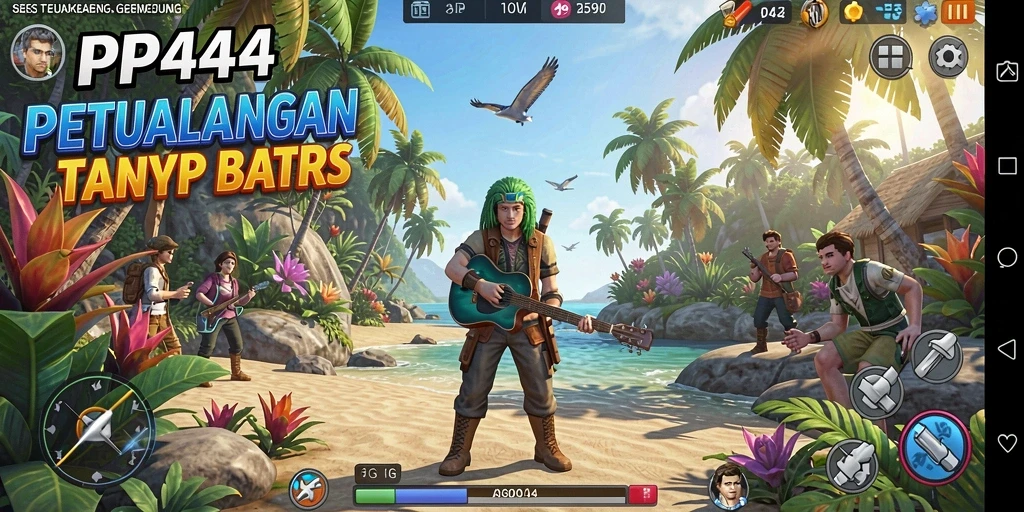 Tampilan gameplay PP444 yang menakjubkan saat menjelajahi dunia petualangan.