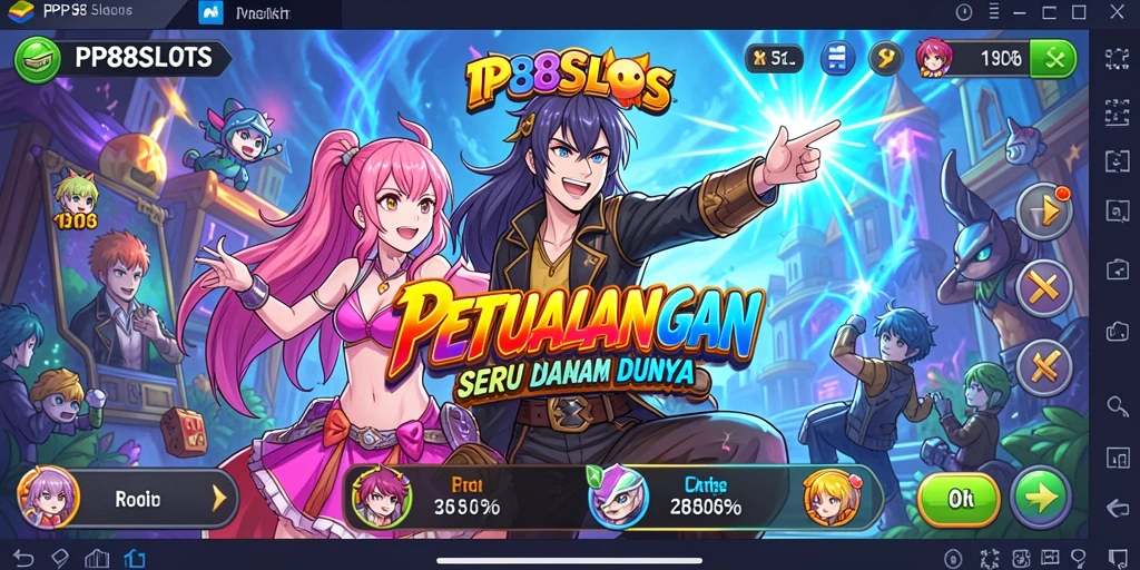 Tampilan menawan dari gameplay slot Anime di PP88SLOTS.