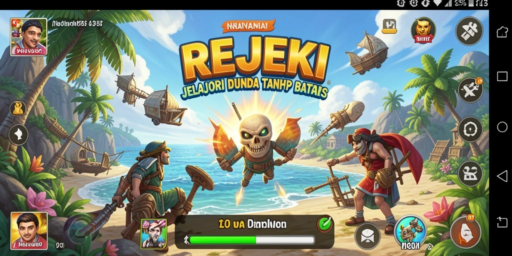 Tampilan gameplay <strong>REJEKI</strong> yang menakjubkan di dunia Open World.