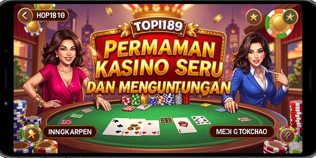 Tampilan menarik dari gameplay Kasino di TOPI189.