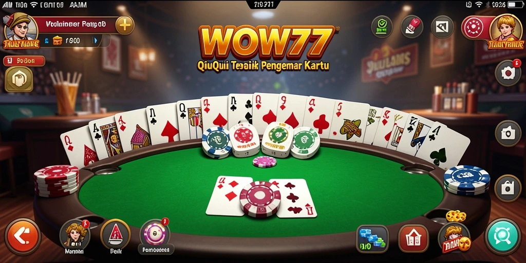 Gambaran gameplay menarik dari aplikasi QiuQiu WOW77.