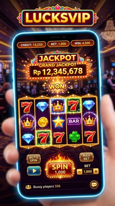 Screenshot antarmuka aplikasi Lucksvip yang menarik dan mudah digunakan.